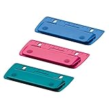 3 Herlitz Taschenlocher / Mini Locher / abheftbar / 3 verschiedene Farb