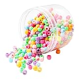 Generic 500 STÜCKE Opaque ACRYL Plastic Pony Beads LOSE Beads Kinder DIY Crafts Lot - 3, 6x8