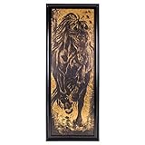 Euro Flora Pferdetisch (vergoldet) 48x128