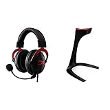 HyperX KHX-HSCP-RD Cloud II - Gaming Kopfhörer (für PC/PS4/Mac) rot & Speedlink EXCEDO Gaming Headset Stand - Ständer für Kopfhörer und Headsets - rutschfeste Unterseite und Silikonauflage, schw