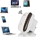 WiFi Range Extender WiFi Repeater Signal Booster WLAN Repeater, WLAN Verstärker bis zu 2640Sq. Ft- Wireless Internet Repeater Lange Palette Verstärker mit E