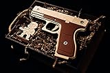 Arma Toys Glock Gummibandpistole 100% aus Holz Spielzeug für Kinder und Erw