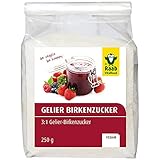 Raab Vitalfood Birken-Gelierzucker 3:1, Xylit, vegan, Zucker-Alternative, Süßungsmittel, zahnfreundlich, für Fruchtaufstriche, Marmelade, 250 g