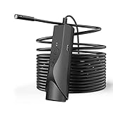SFFZY 8mm Wifi Endoskopkamera IP67 Wasserdichte WiFi Endoskop 1080P HD Dual Inspection Kamera für mit 8 LED (Size : 5M)