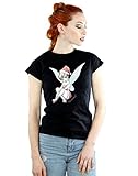 Disney Damen Tinkerbell Christmas Fairy T-Shirt X-Large Schw