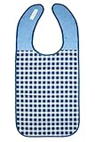 ZOLLNER Lätzchen für Erwachsene 45x90 cm, blau, wasserdicht, waschb