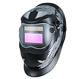 DBKJ Schweißhelm Solarautomatische Schweißmaske Kopfmontage Argon Bogenschweißkappe Schweißen Schutzhelm Flach Flip Hälfte Helical(Color:Style 9)