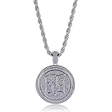 cakunmik 6IX9INE Rapper MicroPave CZ Euro Eured Runde Runde 69 Anhänger Halskette Hip Hop Schmuck 24 Z