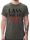 Sprüche Statement mit Spruch - Lass Mich! Ich muss Mich da jetzt Reinsteigern - L - Dunkelgrau - russische Sachen - L190 - Tshirt Herren und Männer T-S