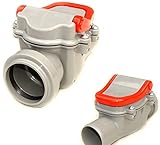 KARMAT / PESTAN Rückstauverschluss Rückstauklappe DN Ø 50 mm Rattenschutz für KG HT PP Einbau mit automatischen Verschluss und Einer Notsp
