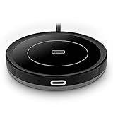 Tassenwärmer Getränkewärmer, SWARK Elektrischer Kaffee Becher Wärmer, Automatischer Schwerkraftschalter Heizplatte für Tee Kaffee Milch für Büro, Hausgebrauch（Schwarz）