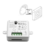 LoraTap Wifi Schalter Relais Modul Smart Home Switch mit Timer Fernbedienung über Handy für Hausautomation DIY Auf-/Unterputz Kompatibel mit Google H