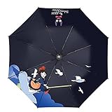 Faltschirsch, 2021 Sun & Rain Lieferservice Drucken Dach Anime Cosplay Mini Reise Regenschirm Tragbare Leichte Kompakte Sonnenschirm mit 95% Uv. Schutz for Anime-Fans, Geschenkausw