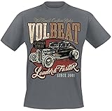 Volbeat Louder and Faster Männer T-Shirt grau XXL 100% Baumwolle Band-Merch, B