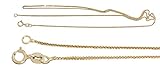 Hobra-Gold Goldkette 333 Gold Halskette Zopfkette 8 Kt. geschmeidige Kette 42