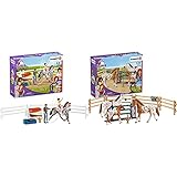 SCHLEICH 42443 Horse Club Spielset - Horse Club Mias Voltigier-Reitset, Spielzeug ab 5 Jahren,6.6 x 24.5 x 19 cm & 42433 Horse Club Spielset - Horse Club Lisas Turnier-Training, Spielzeug ab 5 J