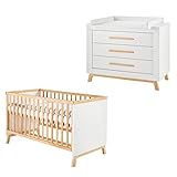 Schardt Kinderzimmer Set 3-teilig Miami White Bett, Kommode & Umbauseiten | 10 802 02 03