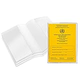 Impfpass Hülle neuer Impfpass 93 x 130 mm [3 Stück] Schutzhüllen für Impfausweis transp