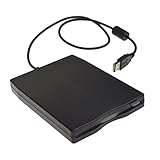 USB 2.0 FDD externes Diskettenlaufwerk, tragbar, kompatibel mit Windows, Windows 98 / SE / ME / 2000 / XP / WIN7 / Vista / MAC / Betriebssystem OS8.6 schw