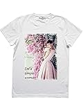 T-Shirt Shirt Audrey Hepburn Simple Woman Man SKU00225_20939 White XL