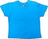Baby T-Shirt Rundhals, Kurzarm, 6564, Türkis, Gr. 6M