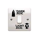 Light Side Dark Side Light Switch Vinyl Decal Sticker Child Room Lightswitch Wall Art Vader Yoda - EPIC MODZ