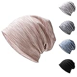 YTZL Beanie Mütze Herren Damen Warme StrickMütze Herbst WinterMütze,Laufen Merino Mütze,Weich,Merino Beanie,Fleece GefüTterte BaskenMütze Klassische SchieberMü