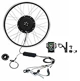 TZIPower Umbausatz Farbdisplay E Bike 28' Zoll Heck Hinterrad 36V - 48V in einem 350-1000 Watt einstellbar, E-Bike Kit Pedelec Elektrofahrrad 350W 500W 750W 1000W