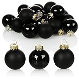 COM-FOUR® 20x Christbaumkugel aus Glas - Weihnachtskugeln für die Weihnachtsdekoration - Baumschmuck für den Weihnachtsb