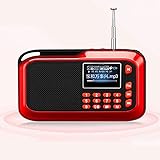UKW-Radio Netzbetriebenes Vintage-Radio Kleiner tragbarer UKW-MW-Taschen-MP3-Player mit Kopfhöreranschluss Lautsprecheranzug für Senioren und Z