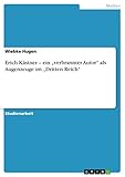 Erich Kästner – ein „verbrannter Autor“ als Augenzeuge im „Dritten Reich“