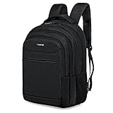 ROYALZ Rucksack Schule Herren Jungen Teenager Uni Freizeit Laptop Rucksack 15,6 Zoll Schulrucksack groß Freizeitrucksack für Studenten Schüler gepolstert, Farbe:Schw