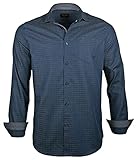 PME Legend Herren Hemd Shirt PSI188270 Shirt Langarm Button Down Kragen Freizeithemd (L)