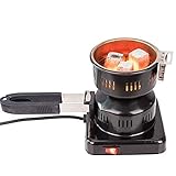Elektrischer Anzünder für Shisha Grill, Holzkohlebrenner 600 W Burn Ships Holzkohle Kokosnuss Für die kleine Küchenbar KTV Heizung und Grillen mit hoher E
