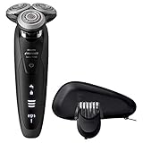 Philips Norelco Shaver S9031/90 Series 9000 Elektrischer Rasierer Wet & Dry mit SmartClick Bartstyler, V-Track-Klingensystem & Mehrere Indik