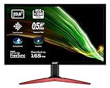 Acer KG241QS Gaming Monitor 23,6 Zoll (60 cm Bildschirm) Full HD, 165Hz OC, 144Hz, 1ms (G2G), 2xHDMI 2.0, DP 1.2, HDMI/DP FreeSync, schwarz/