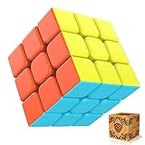 SPLAKS Zauberwürfel 3x3x3 magisch Würfel Speed Cube mit einstellbaren Dreheigenschaften-ohne Aufklebe Kinder Geschenk