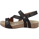 Josef Seibel Damen Riemchensandalen Tonga 53,Weite G (Normal),Women's,Woman,Sandaletten,Sommerschuhe,Sommersandalen,bequem,schwarz,40 EU / 6.5 U