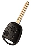 Liamgate Ersatz Schlüsselgehäuse-mit-Rohling geeignet für Toyota-Schlüssel-mit-2-T