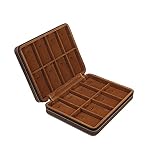 SHENG Braun tragbarer Anhänger, Ring Großkapazität Schmuck Tasche, Schmucksack (Color : B Brown)