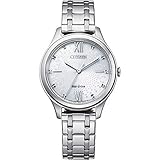 Citizen Damen Analog Eco-Drive Uhr mit Edelstahl Armband EM0500-73