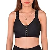 WOBANG Damen Komfort Postoperativer BH Vorderverschluss Racerback Yoga Sport BHS Starker Halt Push Up Wohlfühl-BH ohne Gepolstert Büg