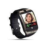 Tipmant Smartwatch, Smartwatch mit SIM Karte Slot Touchscreen Schrittzähler Kamera Stoppuhr Musiksteuerung Smart Watch Anruf SMS SNS Beachten für Android Huawei Xiaomi Sony LG für Damen H