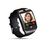 Tipmant Smartwatch, Smartwatch mit SIM Karte Slot Touchscreen Schrittzähler Kamera Stoppuhr Musiksteuerung Smart Watch Anruf SMS SNS Beachten für Android Huawei Xiaomi Sony LG für Damen H