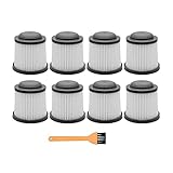 KAJYY Handheldvakuum 8 Pack-Vakuum-Ersatzfilter für BlackDecker PVF110 PHV1810 PHV1210 BDH2000PL BDH1600PL BDH2020FHFH BDH1620FLFH Haushaltsgeräte (Color : As Shown)