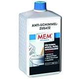 MEM Anti-Schimmel-Zusatz, Optimaler Langzeitschutz, Verhindert die Schimmelanfälligkeit, Lösemittelfrei, Ideal für Renovierungen, 1 l,