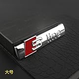 WASHZD Auto Kofferraum Körper Logo Abzeichen Aufkleber, Für Audi A3 A4 A5 A6 A7 A8 S3 S4 S5 S6 S7 S8 Q3 Q5 Q7 TT S Line Logo Grille Aufkleber   Auto Alphabet Aufkleb