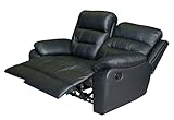 Mapo Möbel Voll-Leder Fernsehsofa Relaxsofa 2-Sitzer 5131-2-S