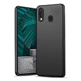 Für Samsung Galaxy A20e Hülle A20e Handyhülle, Silikon Schutzhülle Abdeckung für Samsung A10e, Stoßfest, Anti-Fingerabdruck, Weiche TPU Ganzkörperhülle für Galaxy A20e Hülle, Mattschw