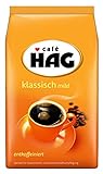 Café HAG Kassisch Mild Filterkaffee, 1000g, gemahlen, entkoffeinierter Filterkaffee, mildes Aroma, ideal für den professionellen Geb